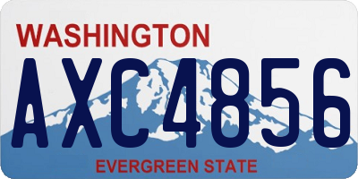 WA license plate AXC4856