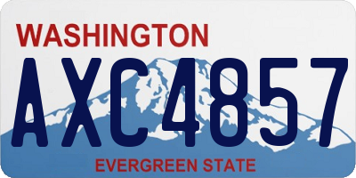 WA license plate AXC4857