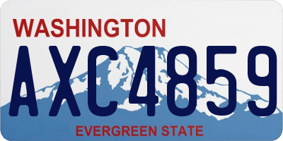 WA license plate AXC4859