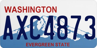 WA license plate AXC4873