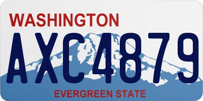 WA license plate AXC4879