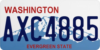 WA license plate AXC4885