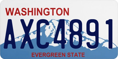 WA license plate AXC4891
