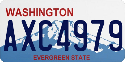 WA license plate AXC4979