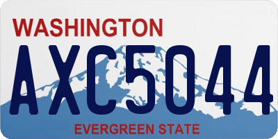 WA license plate AXC5044