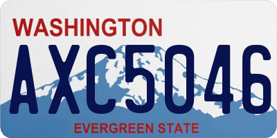 WA license plate AXC5046