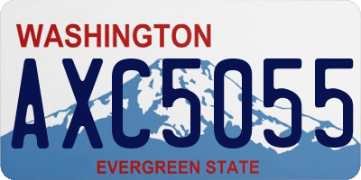 WA license plate AXC5055