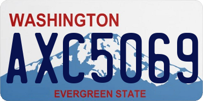 WA license plate AXC5069