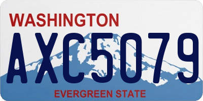 WA license plate AXC5079
