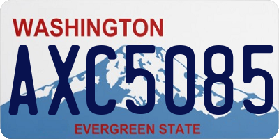 WA license plate AXC5085