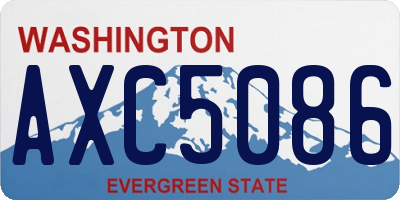 WA license plate AXC5086