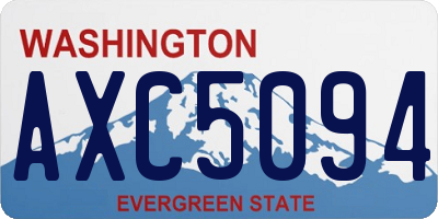 WA license plate AXC5094