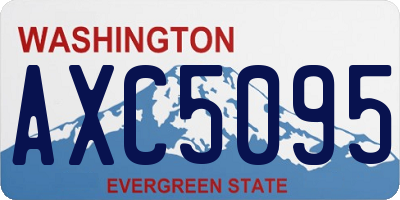 WA license plate AXC5095