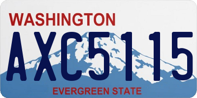 WA license plate AXC5115