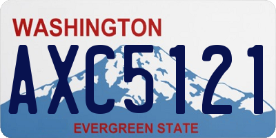 WA license plate AXC5121