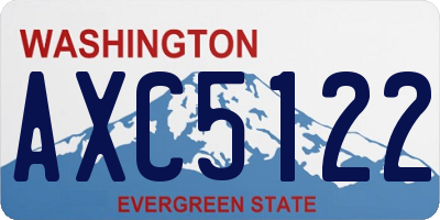 WA license plate AXC5122