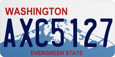 WA license plate AXC5127