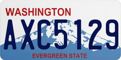 WA license plate AXC5129