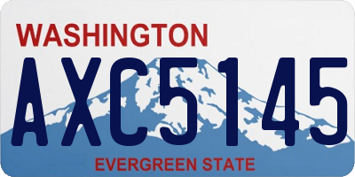 WA license plate AXC5145