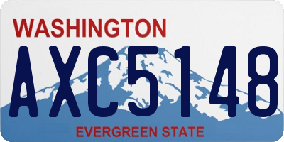 WA license plate AXC5148