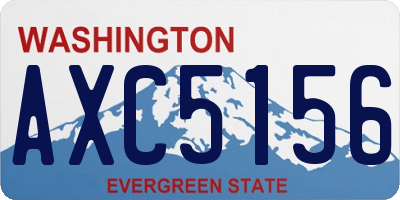 WA license plate AXC5156