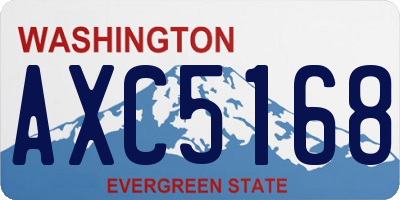 WA license plate AXC5168