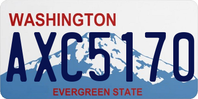 WA license plate AXC5170