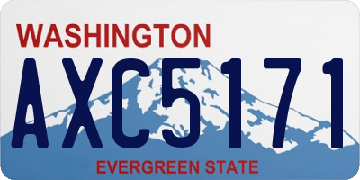 WA license plate AXC5171