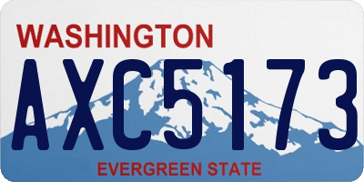 WA license plate AXC5173