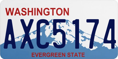 WA license plate AXC5174