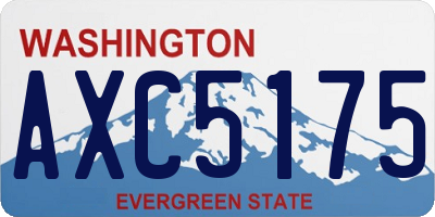 WA license plate AXC5175