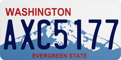 WA license plate AXC5177