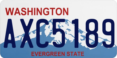 WA license plate AXC5189