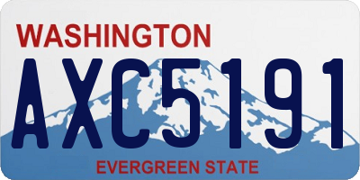 WA license plate AXC5191