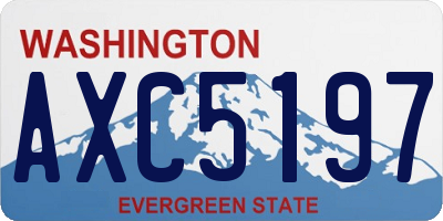 WA license plate AXC5197