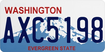 WA license plate AXC5198