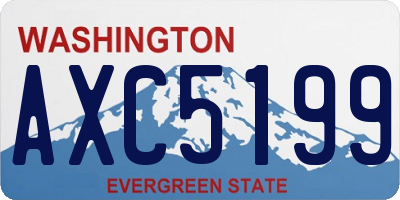 WA license plate AXC5199