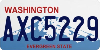 WA license plate AXC5229