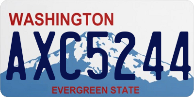WA license plate AXC5244
