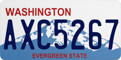 WA license plate AXC5267
