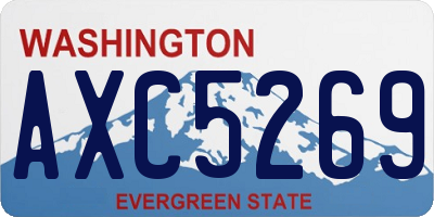 WA license plate AXC5269