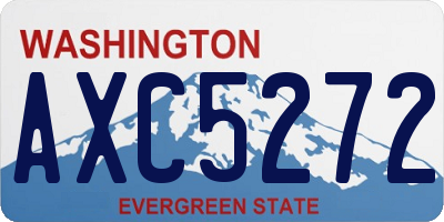 WA license plate AXC5272