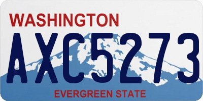 WA license plate AXC5273