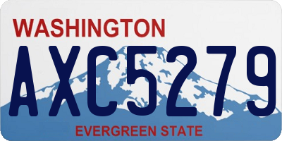 WA license plate AXC5279