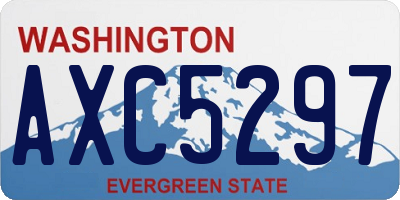 WA license plate AXC5297