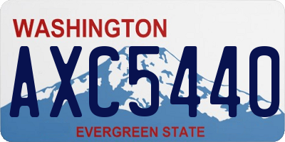 WA license plate AXC5440