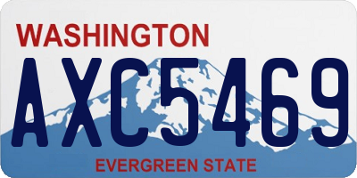 WA license plate AXC5469