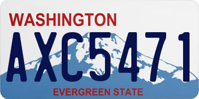 WA license plate AXC5471