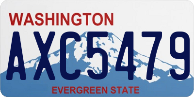 WA license plate AXC5479