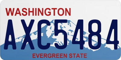 WA license plate AXC5484